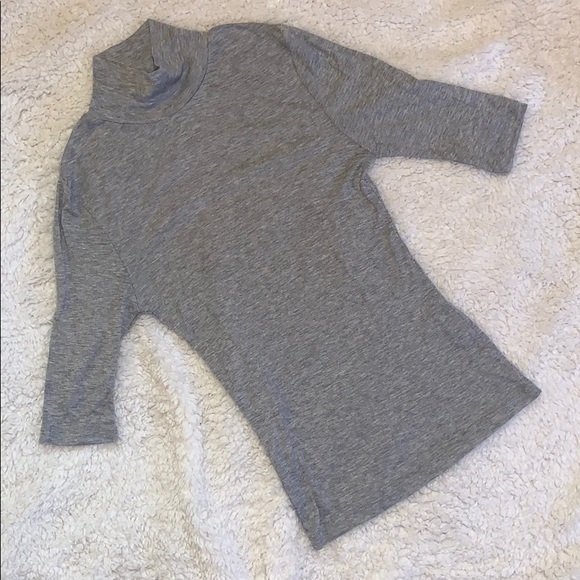 Tops - 🌟TOPSHOP Gray Mock Turtle Neck Shirt